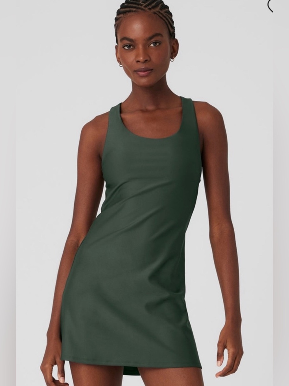 Alo Yoga Airlift Fly Dress - Dark Cactus Green - Size XXS (GUC)
